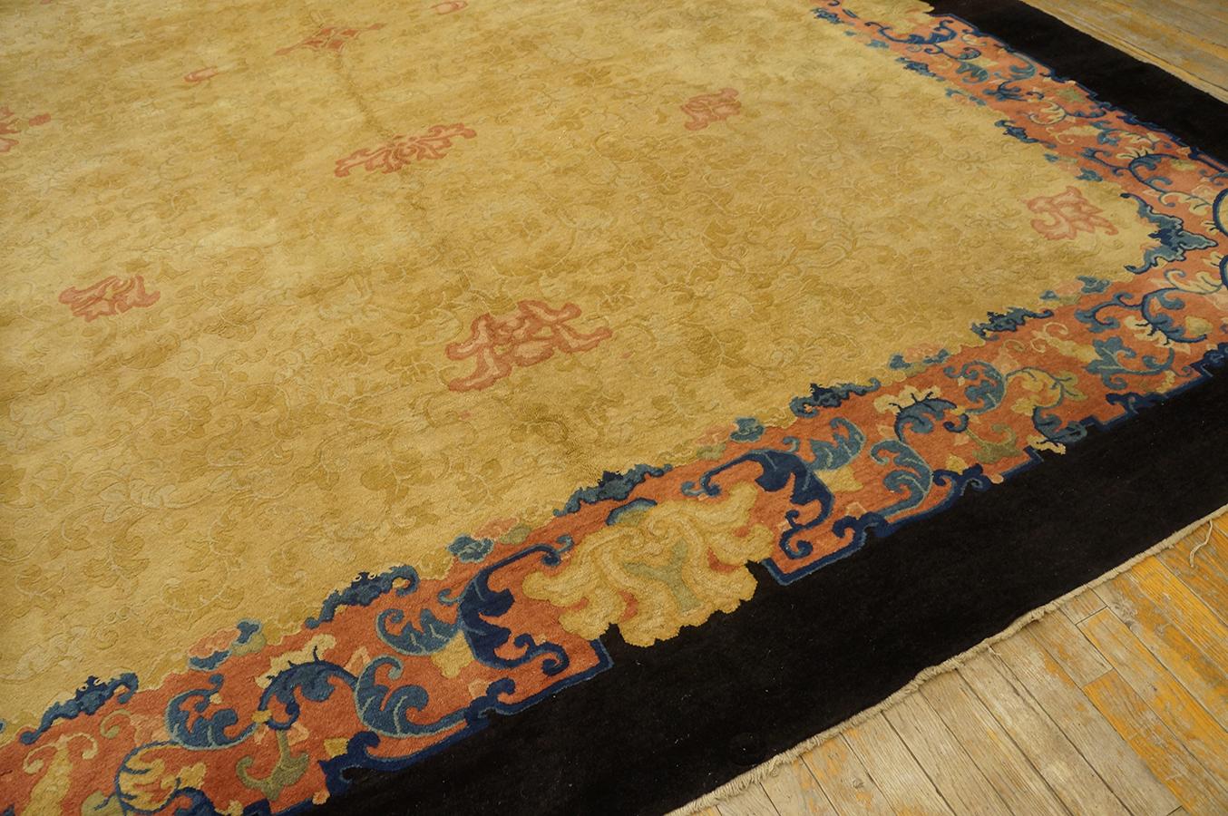 Tapis chinois de Pékin du début du 20ème siècle ( 11'3