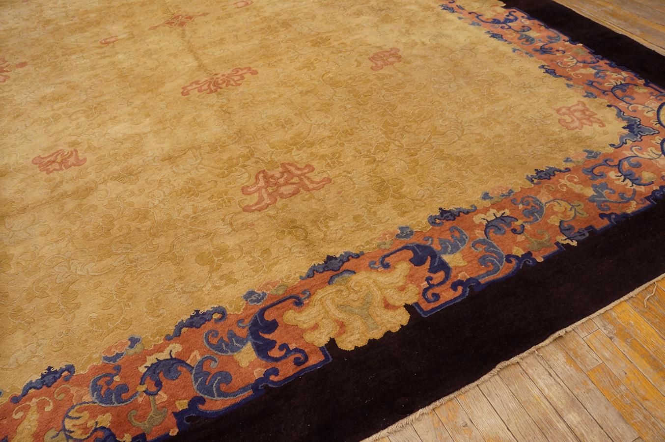 Tapis chinois de Pékin du début du 20ème siècle ( 11'3