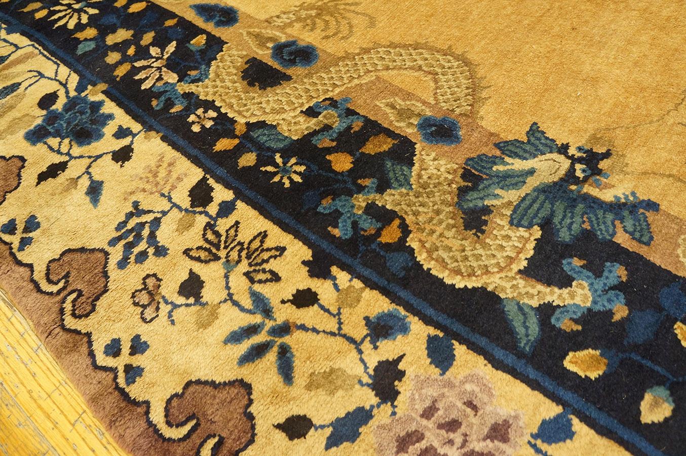 Tappeto con drago di Pechino dei primi del Novecento ( 11'4''x 15'6'' - 345 x 472 ) in vendita 8