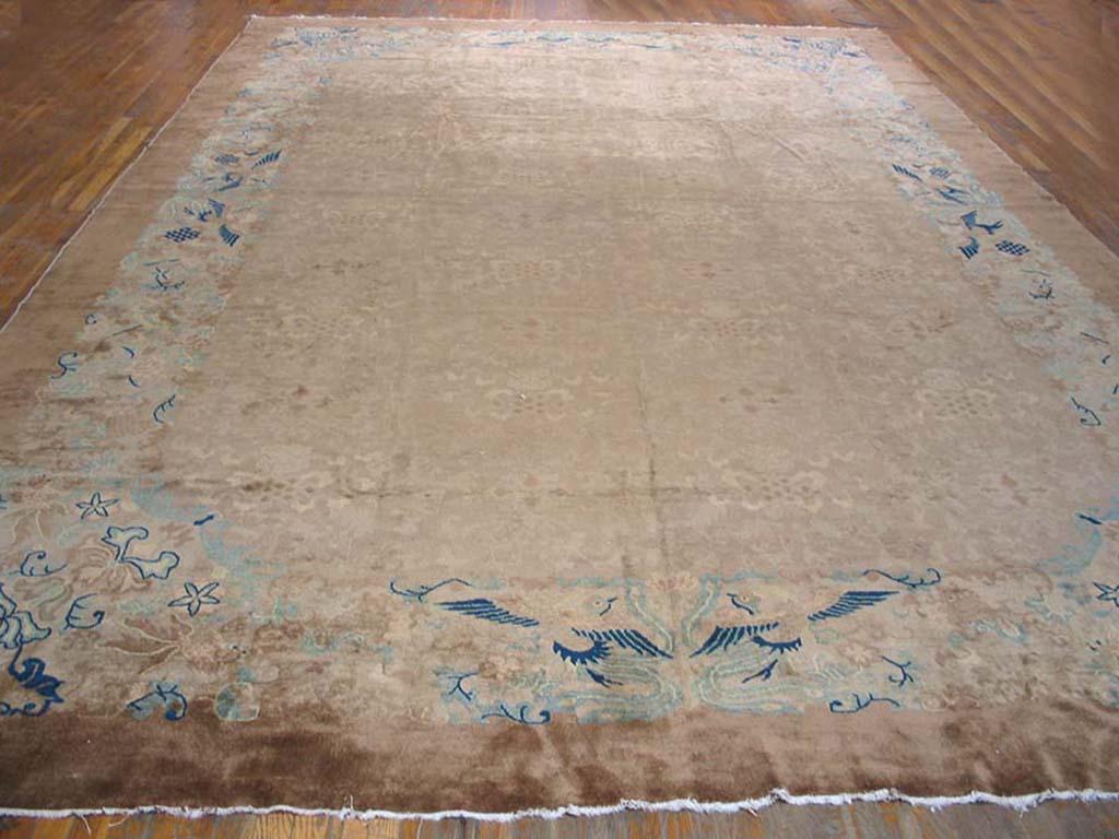 Antique Chinese Peking rug, size: 11'0