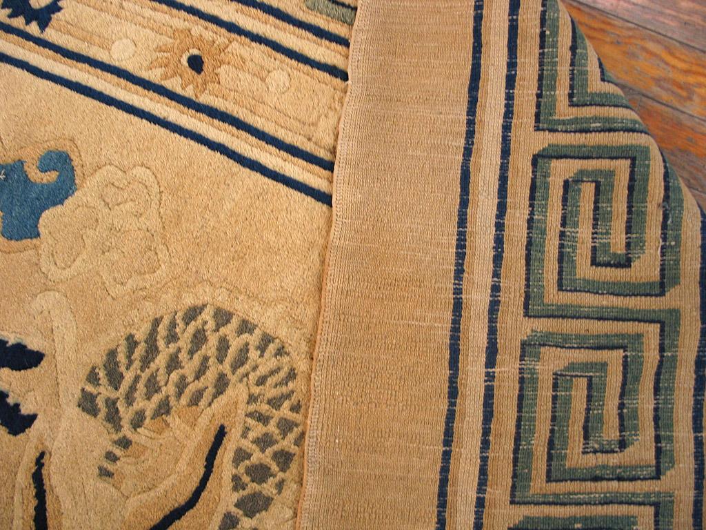Alfombra china del dragón de Pekín del siglo XIX ( 11'10