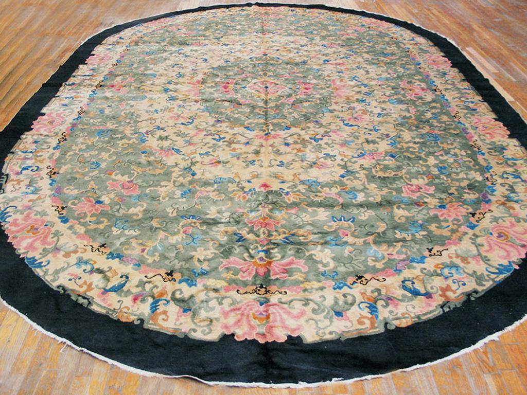 Antique Chinese Peking rug, size: 11'2