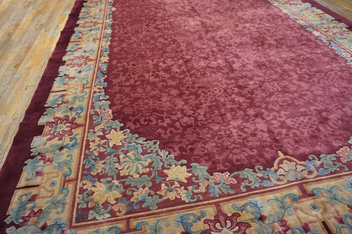 Early 20th Century Chinese Peking Carpet For Sale 4