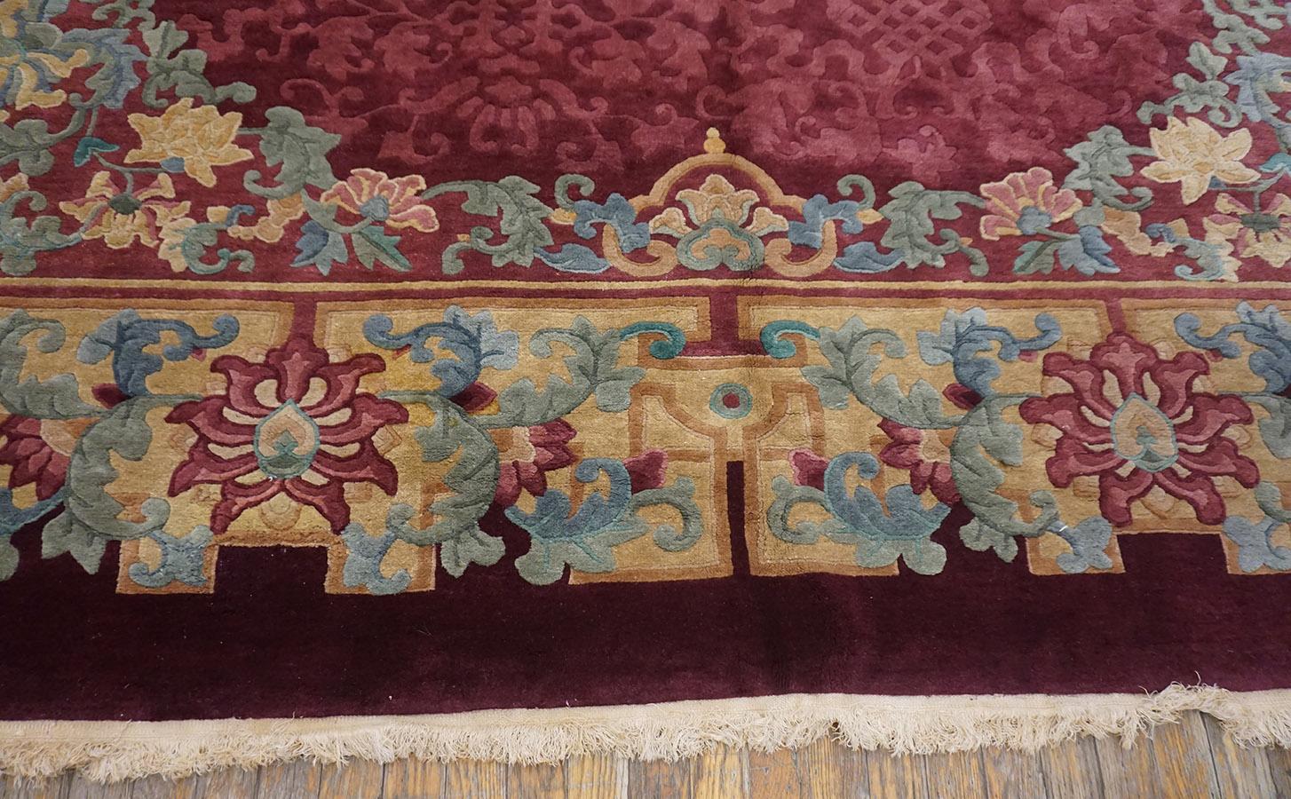 Early 20th Century Chinese Peking Carpet For Sale 3