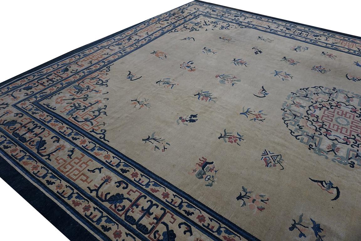 Hand-Knotted Early 20th Century Chinese Peking Carpet ( 12' x 17' 6'' - 366 x 533 ) For Sale