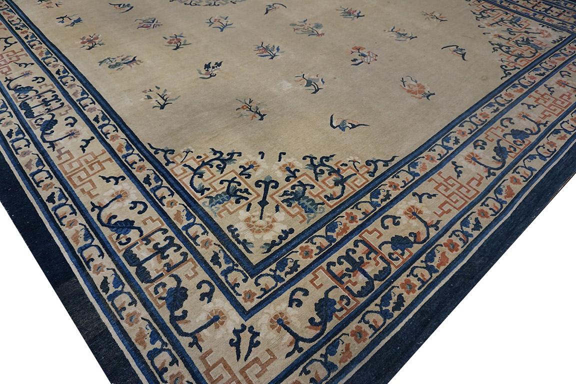 Wool Early 20th Century Chinese Peking Carpet ( 12' x 17' 6'' - 366 x 533 ) For Sale