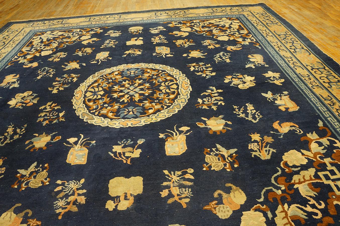 Antique Chinese Peking Rug For Sale 4