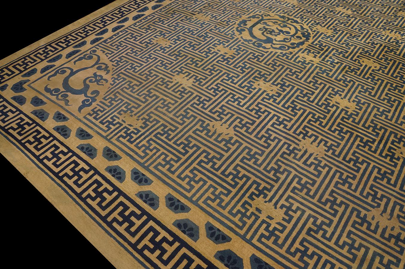 19th Century Chinese Peking Carpet ( 12'10
