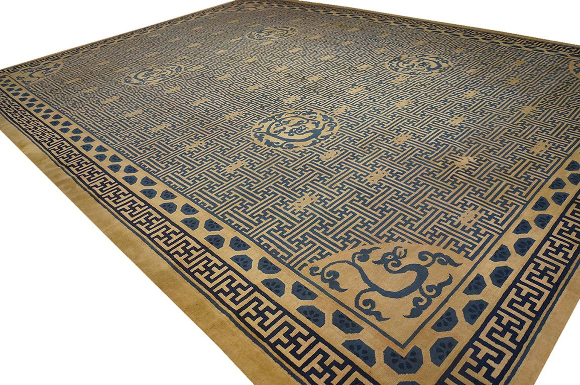 19th Century Chinese Peking Carpet ( 12'10