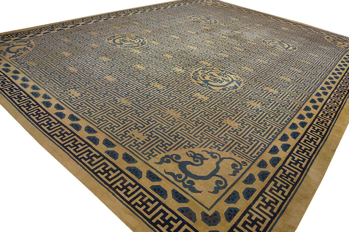 19th Century Chinese Peking Carpet ( 12'10
