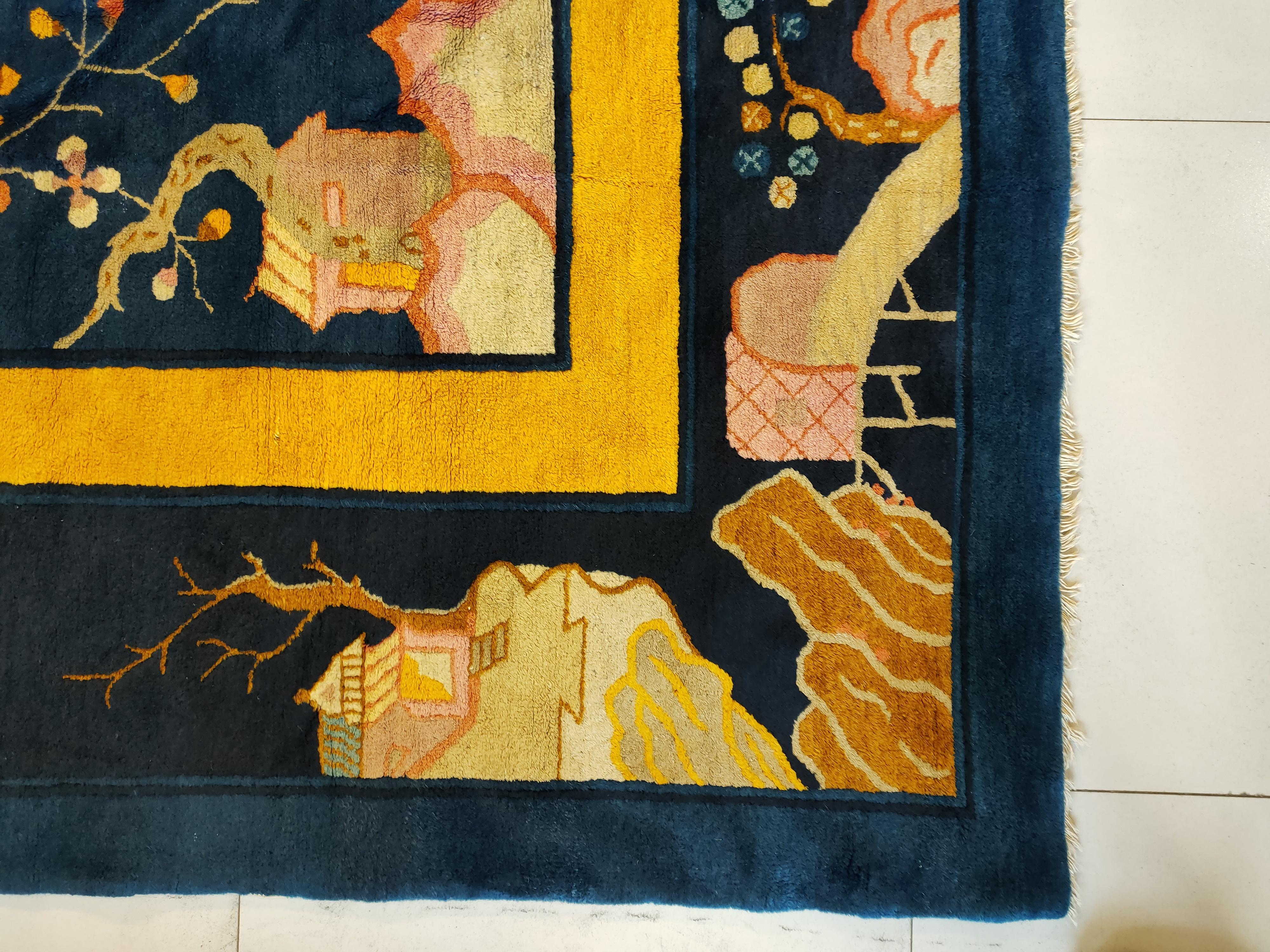 Tapis chinois de Pékin du début du 20ème siècle ( 12'3