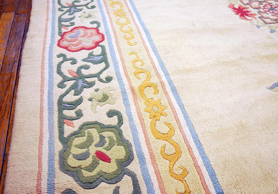 Mid-20th Century 1930s Chinese Peking Carpet ( 12'3