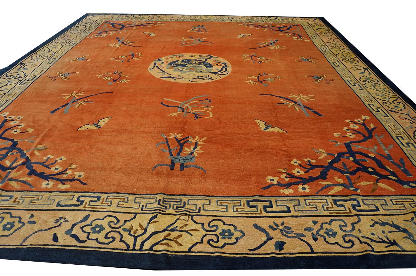 Tapis chinois de Pékin du 19ème siècle ( 12'4