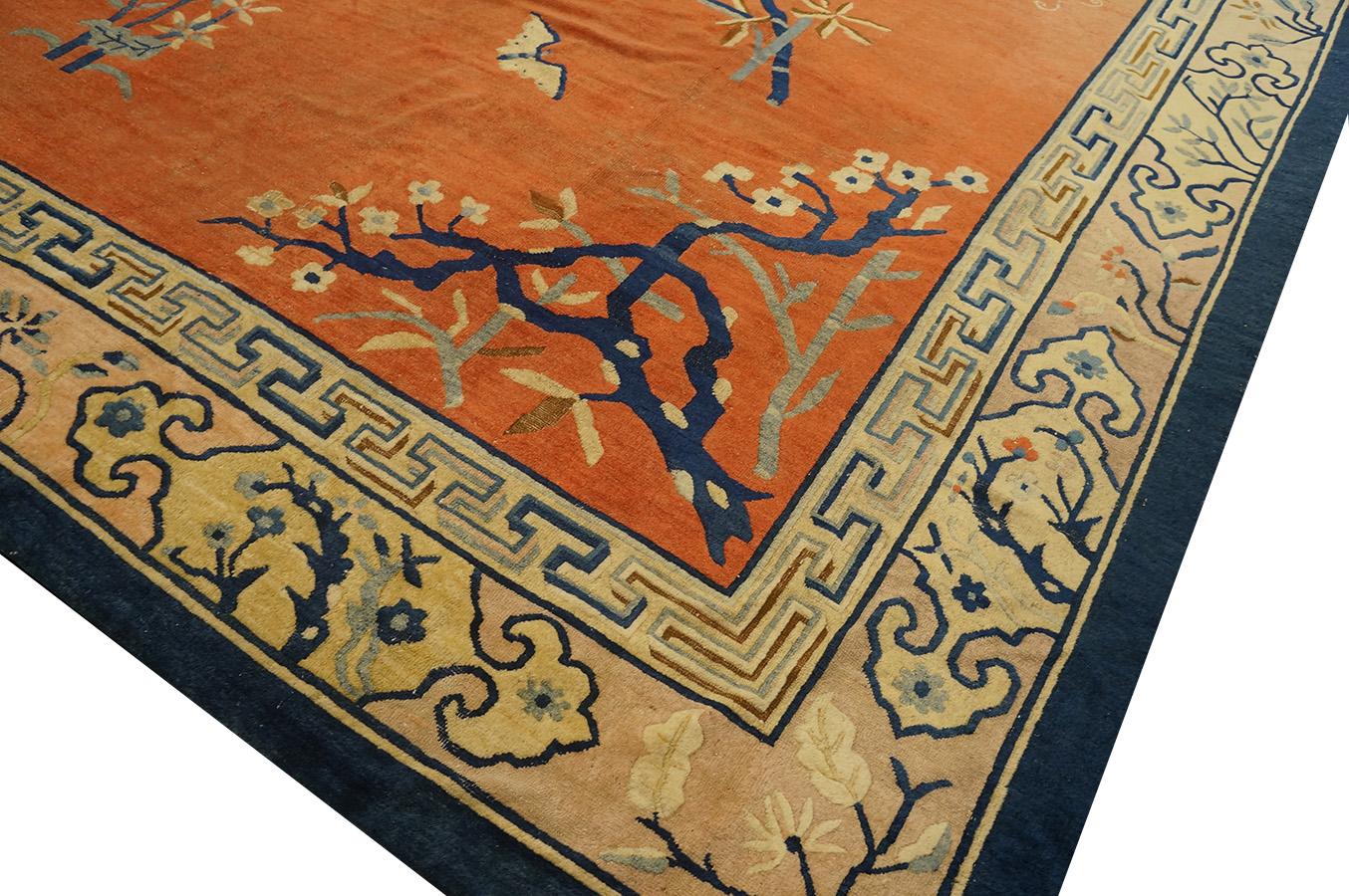 Tapis chinois de Pékin du 19ème siècle ( 12'4