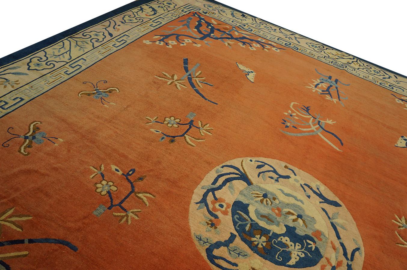 Chinois Tapis chinois de Pékin du 19ème siècle ( 12'4