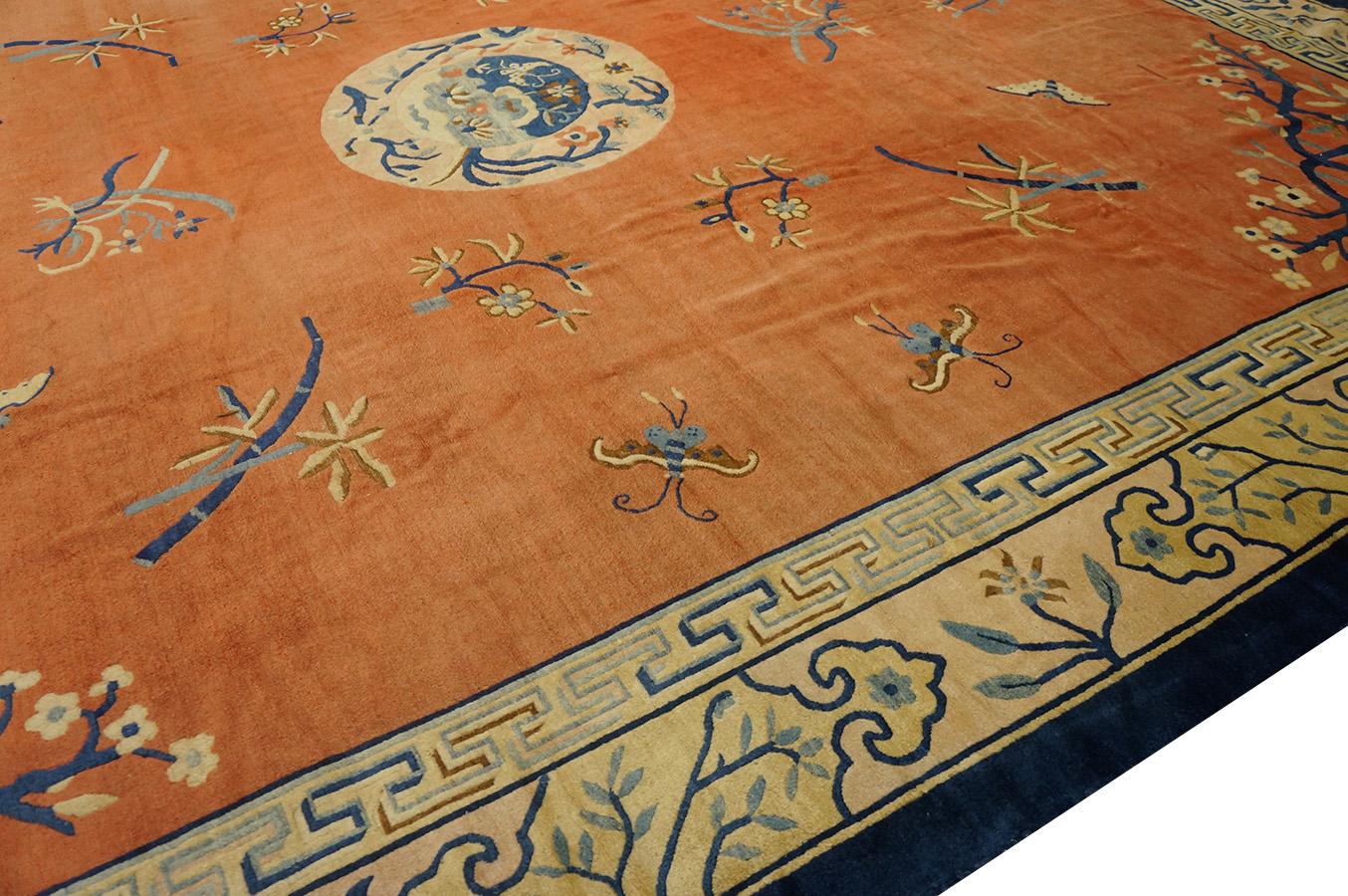 Tapis chinois de Pékin du 19ème siècle ( 12'4