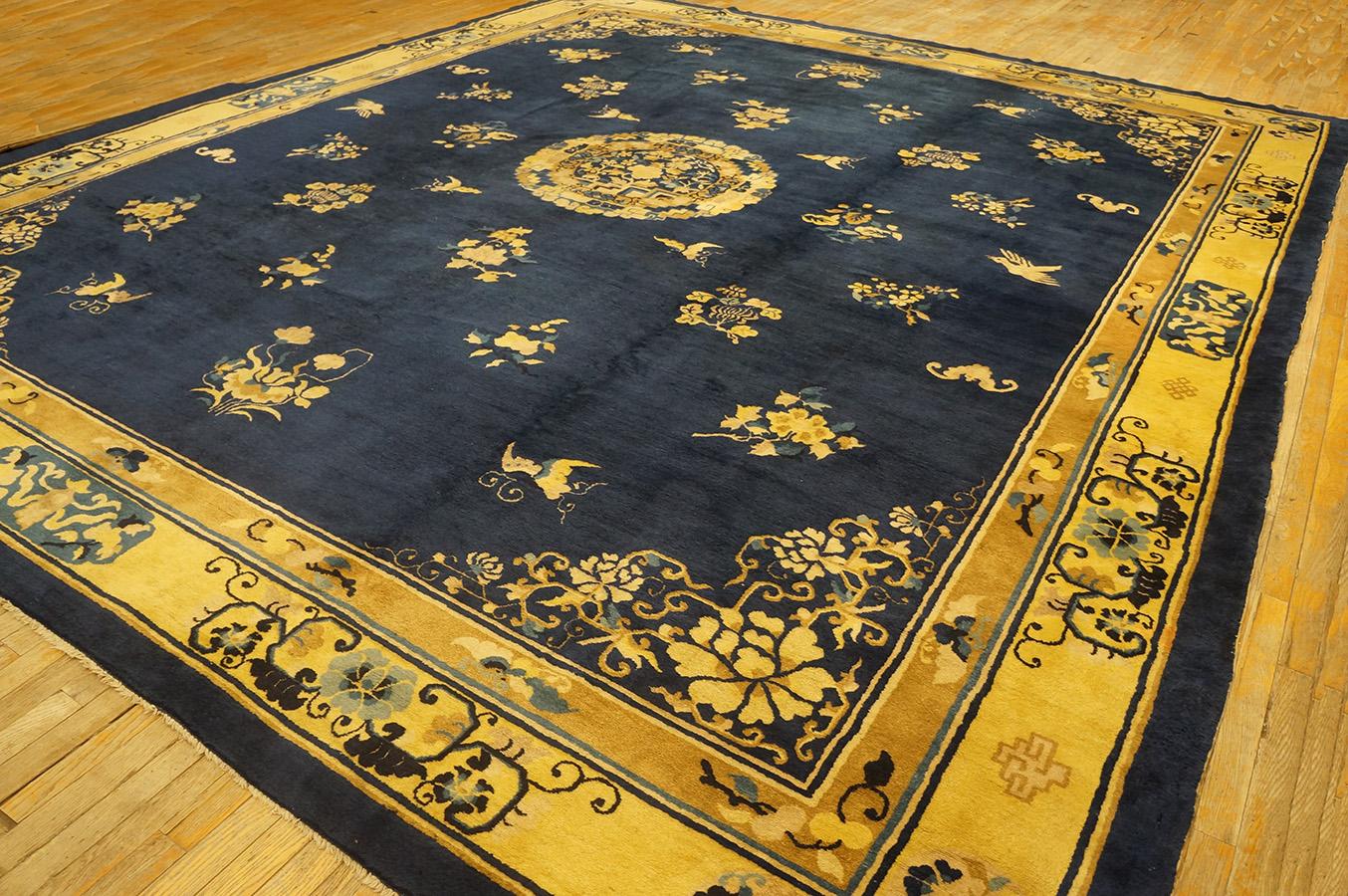 Antique Chinese Peking Rug 12' 6'' x 14' 4'' For Sale 2