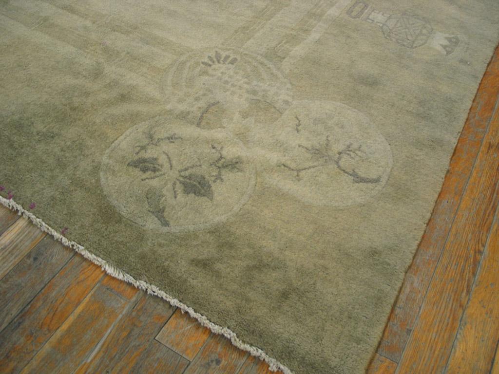 Early 20th Century Chinese Peking Carpet ( 12' x 12' - 366 x 366 ) In Good Condition For Sale In New York, NY
