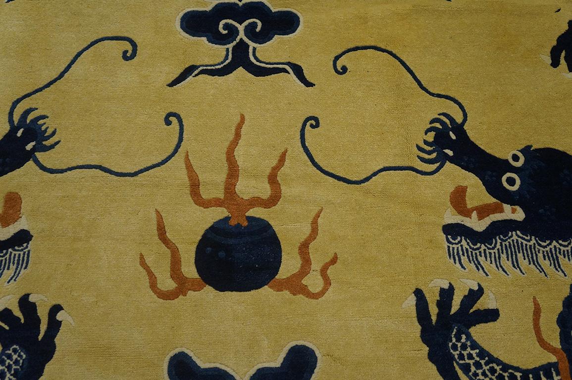 19th Century Chinese Peking Dragon Carpet ( 12' x 15'6