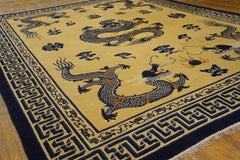 Tappeto cinese del XIX secolo con drago di Pechino ( 12' x 15'6" - 365 x 472 )