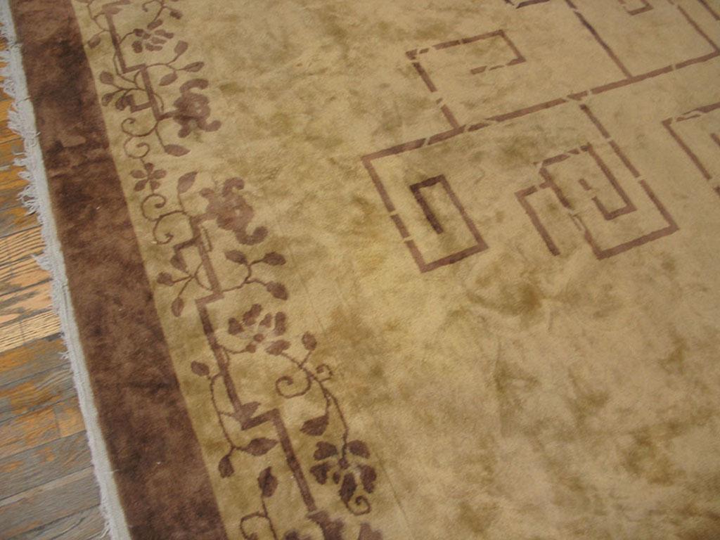 Wool Early 20th Century Chinese Peking Carpet ( 12' x 15'8