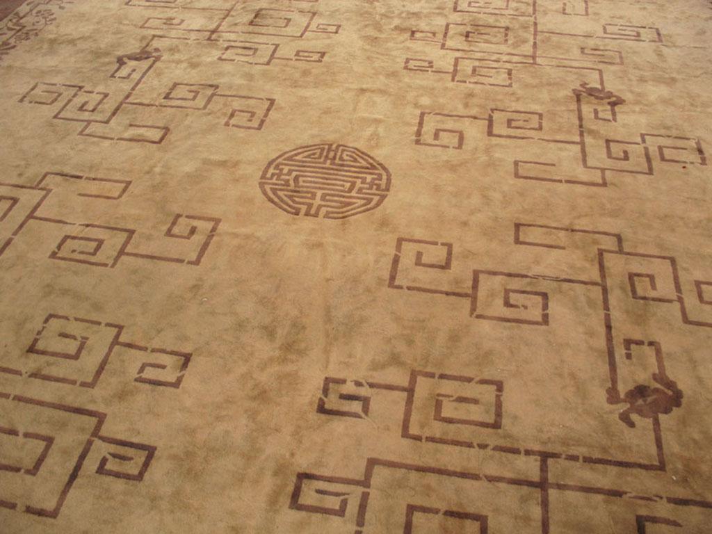 Early 20th Century Chinese Peking Carpet ( 12' x 15'8