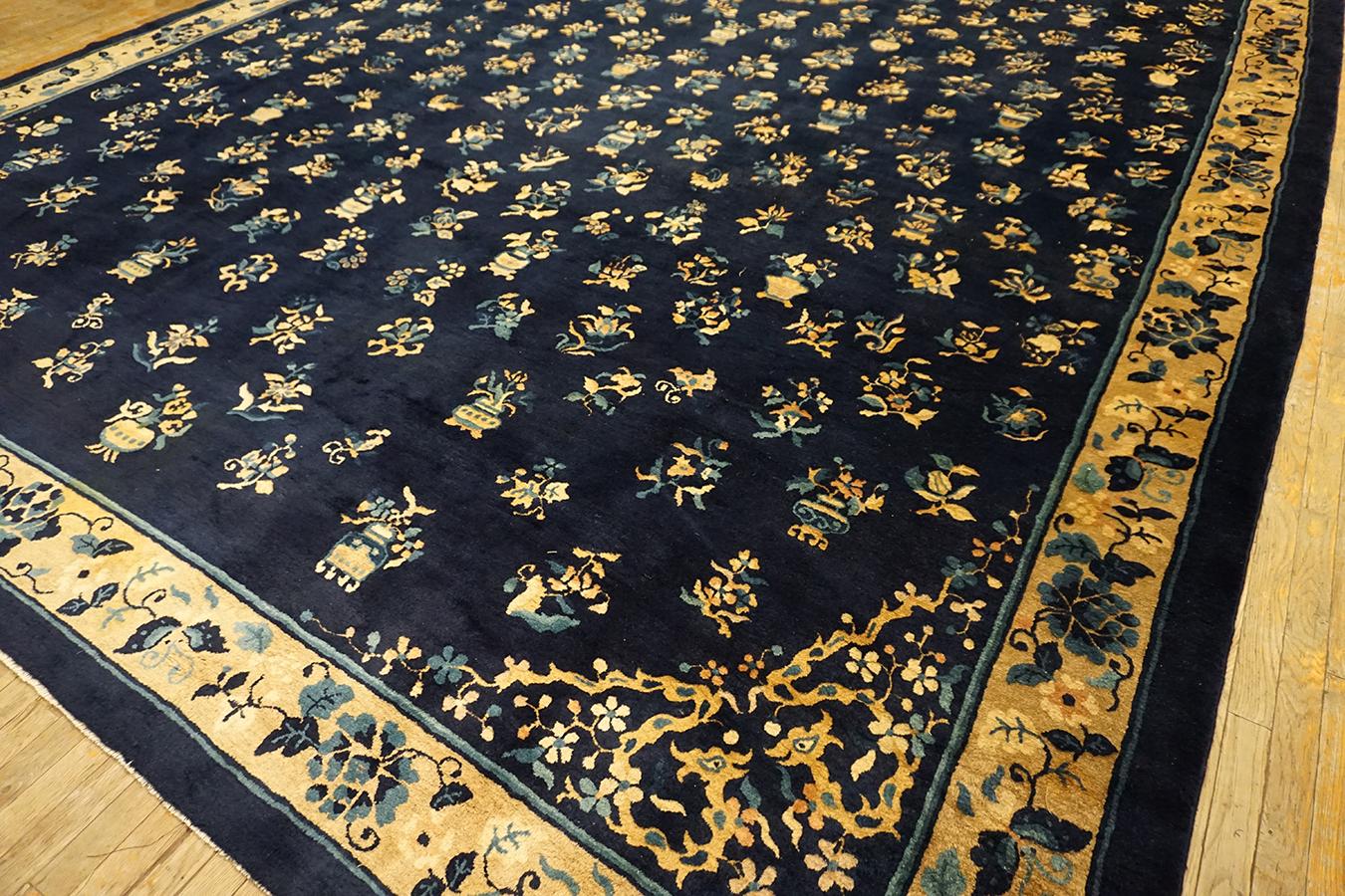 Hand-Knotted Late 19th Century Chinese Peking Carpet ( 12' x 23' - 365 x 702 ) For Sale