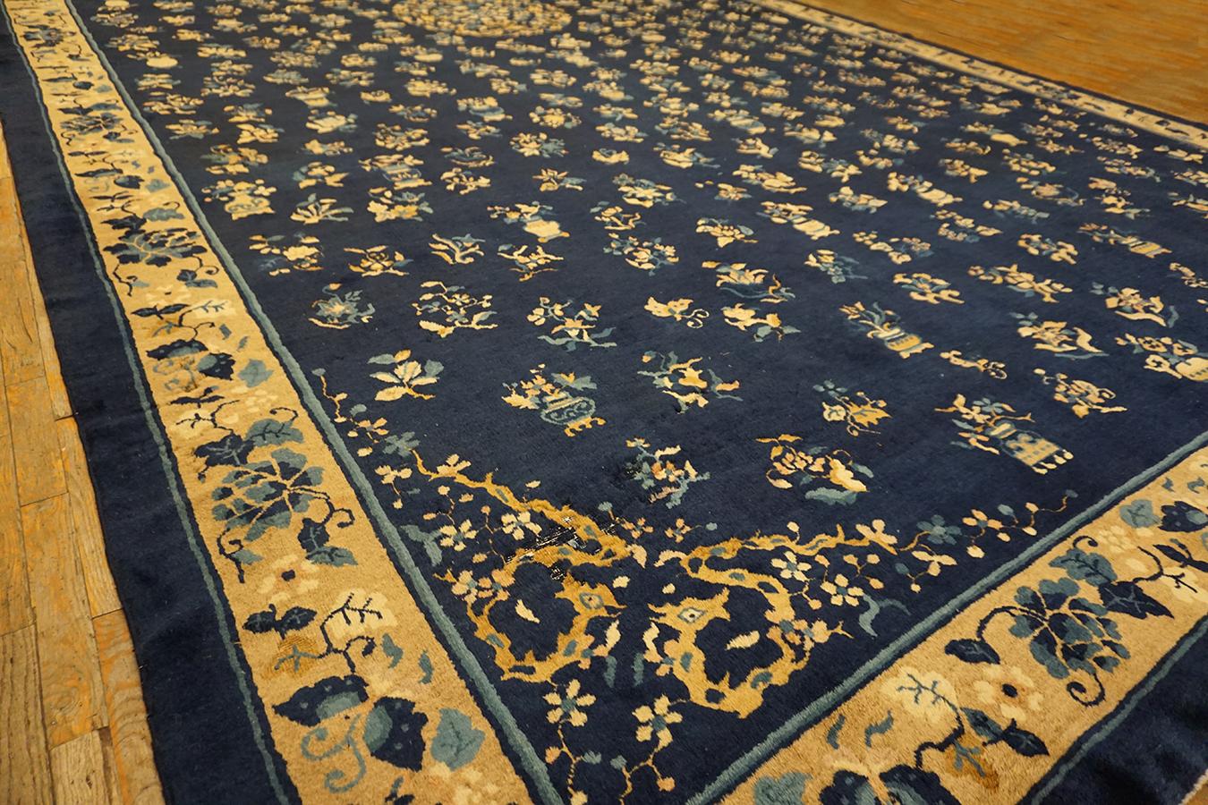 Late 19th Century Chinese Peking Carpet ( 12' x 23' - 365 x 702 ) In Good Condition For Sale In New York, NY