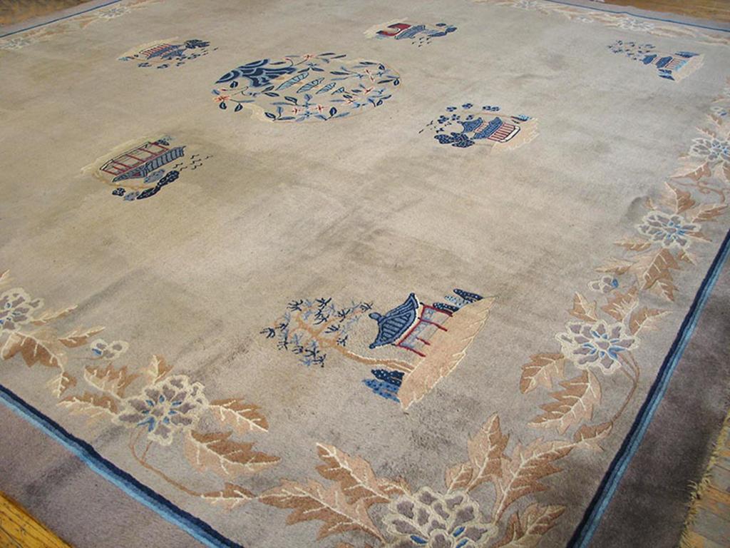 Antique Chinese Peking Rug In Good Condition In New York, NY