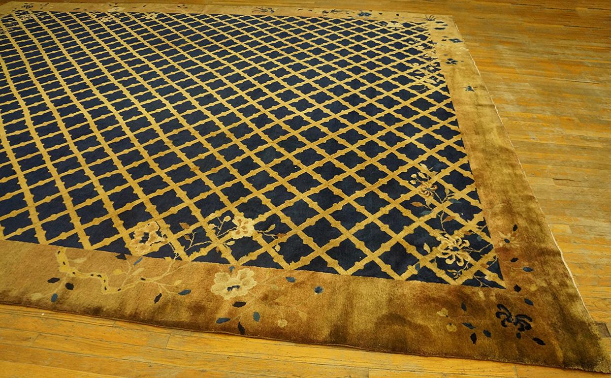 Early 20th Century Antique Chinese Peking Rug 12' 0
