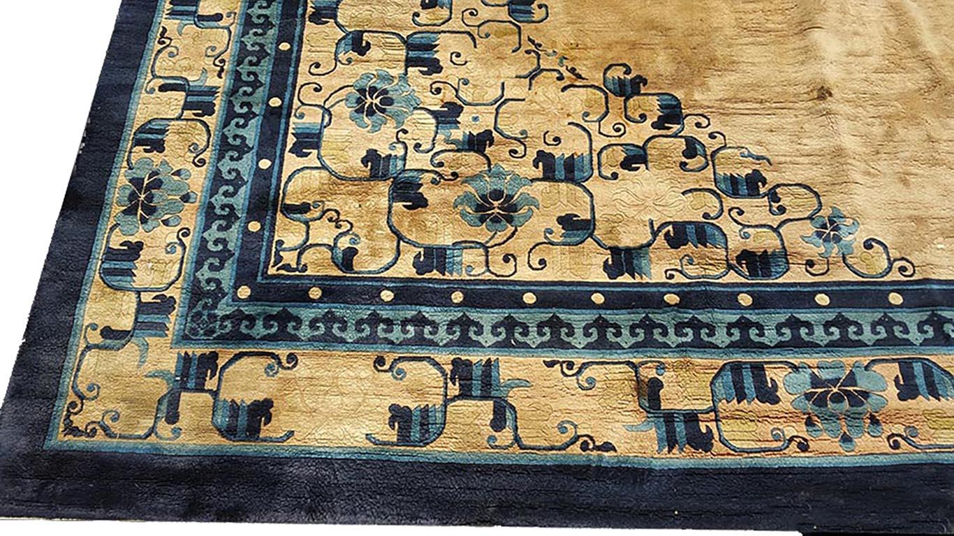 Antique Chinese Peking rug, size: 12'2