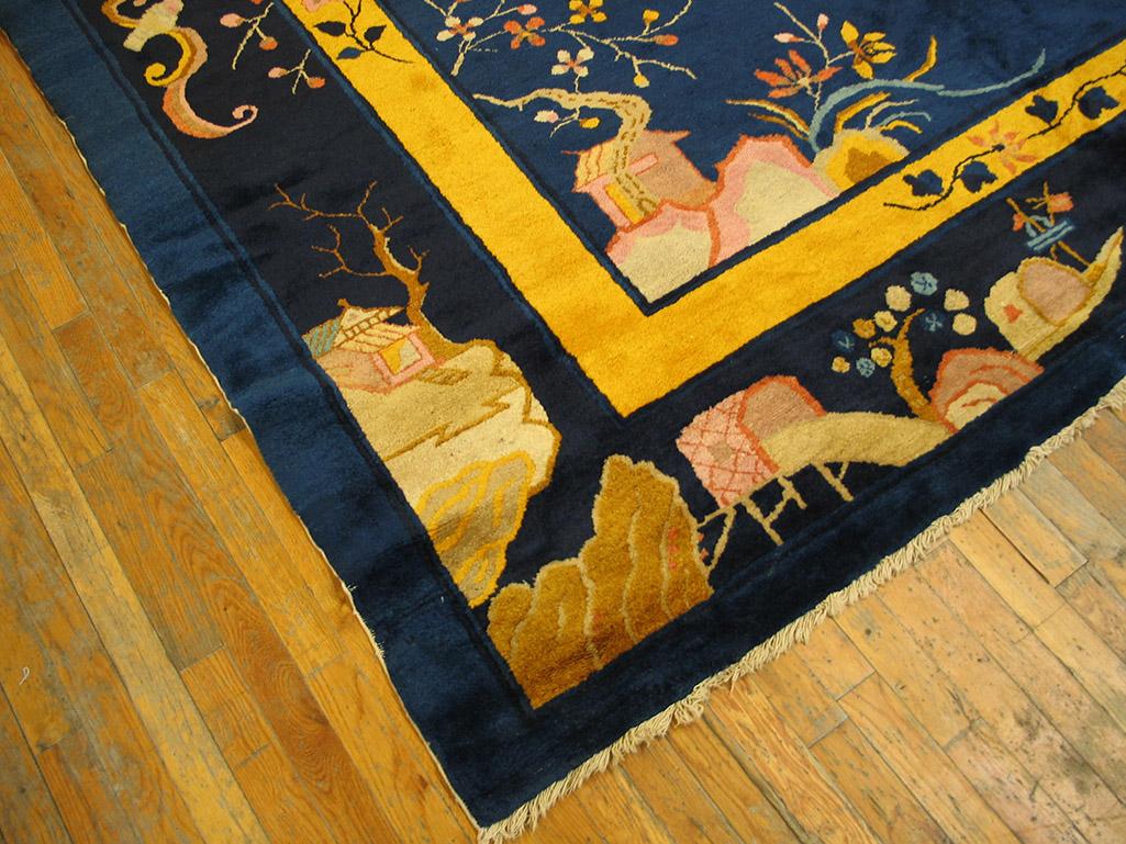 Early 20th Century Chinese Peking Carpet ( 12'3