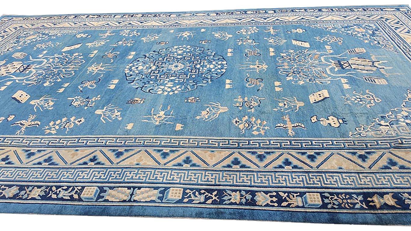 Antique Chinese Peking rug, size: 12'4