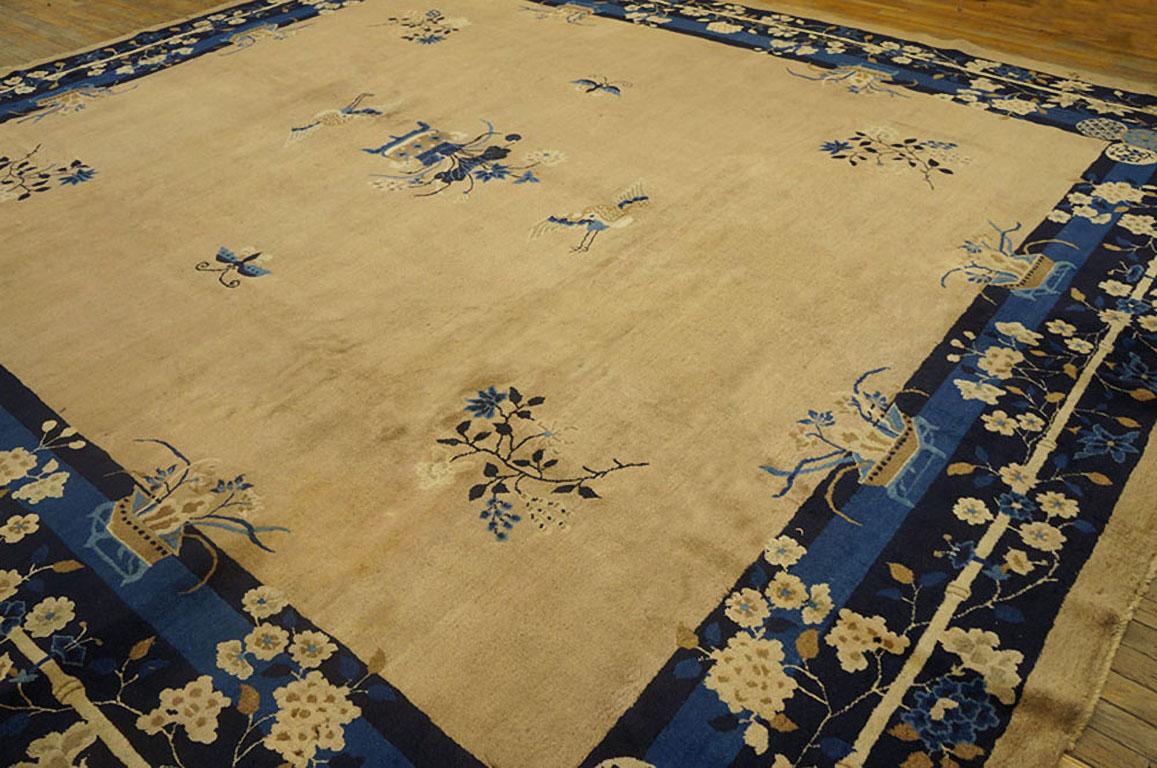 Hand-Knotted Antique Chinese Peking Rug 12' 6