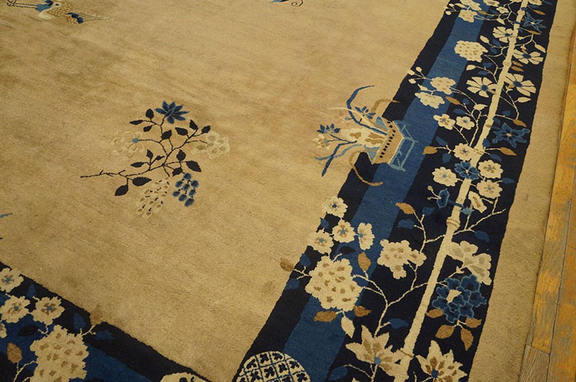 Early 20th Century Antique Chinese Peking Rug 12' 6