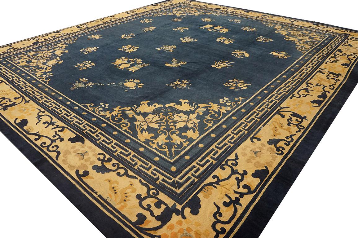 Antique Chinese Peking rug, Size: 13' 9'' x15' 3''