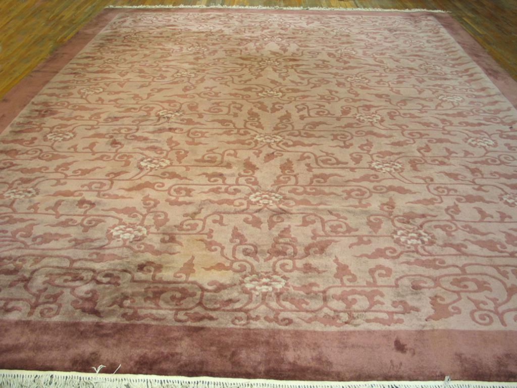 Hand-Knotted Early 20th Century Chinese Peking Carpet ( 13' x 16'6