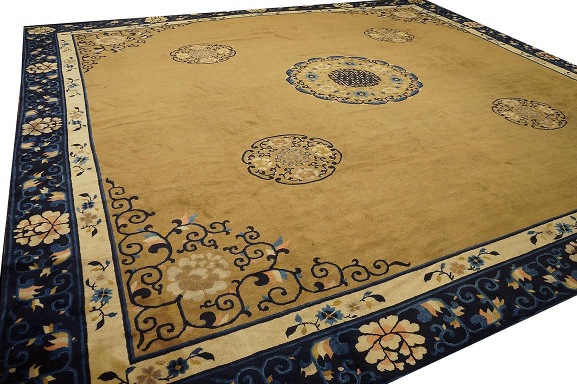 Antique Chinese Peking rug, size: 13'4