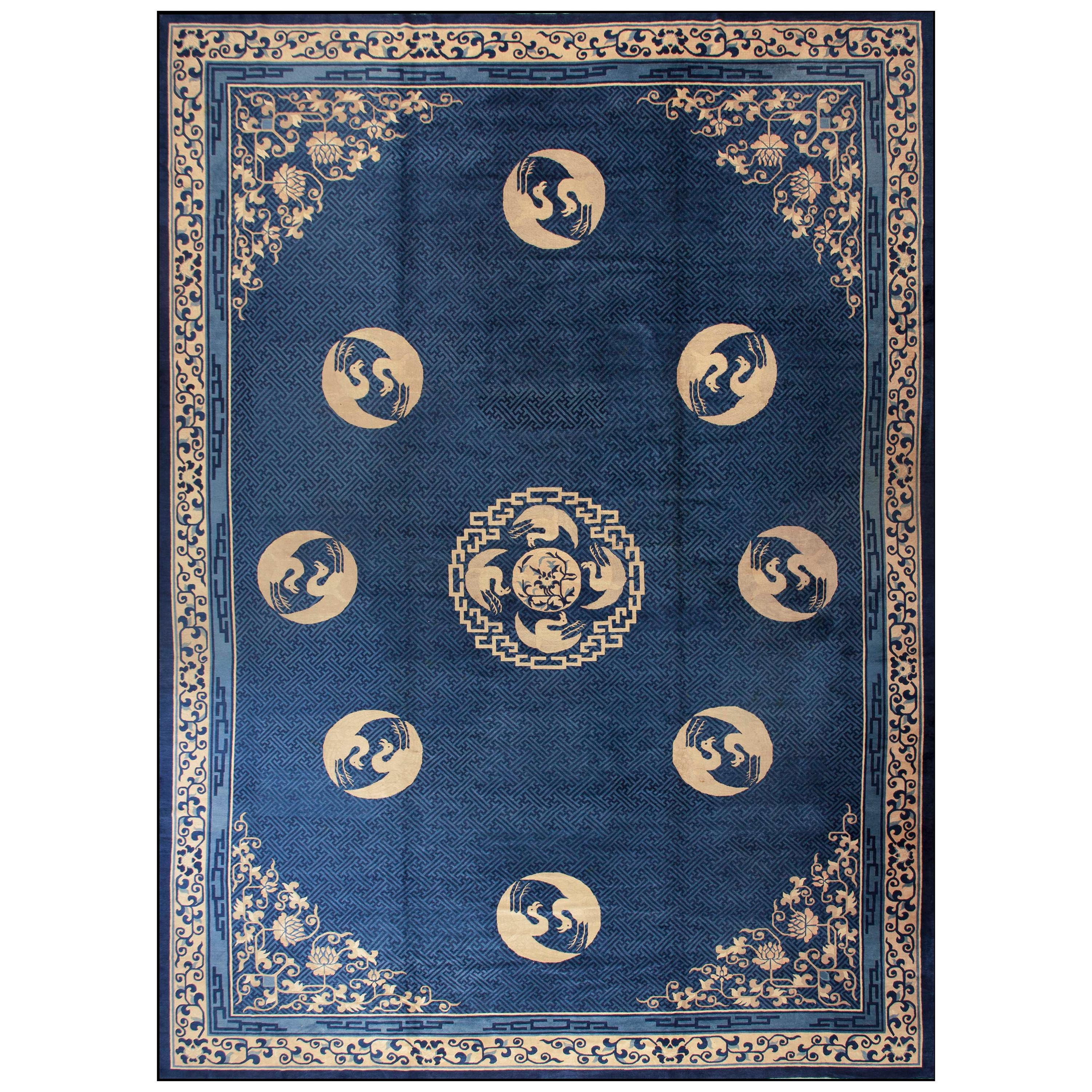 19th Century Chinese Peking Carpet ( 14' x 19'3" - 427 x 587 cm ) For Sale