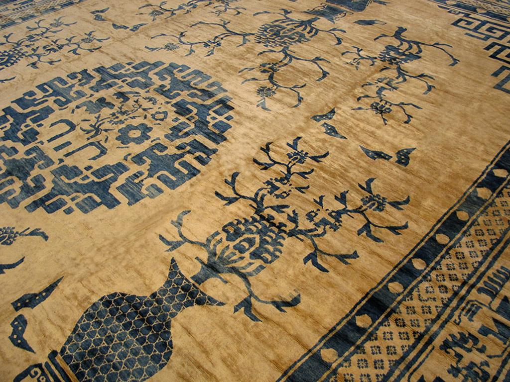 Antique Chinese Peking Carpet  In Good Condition In New York, NY