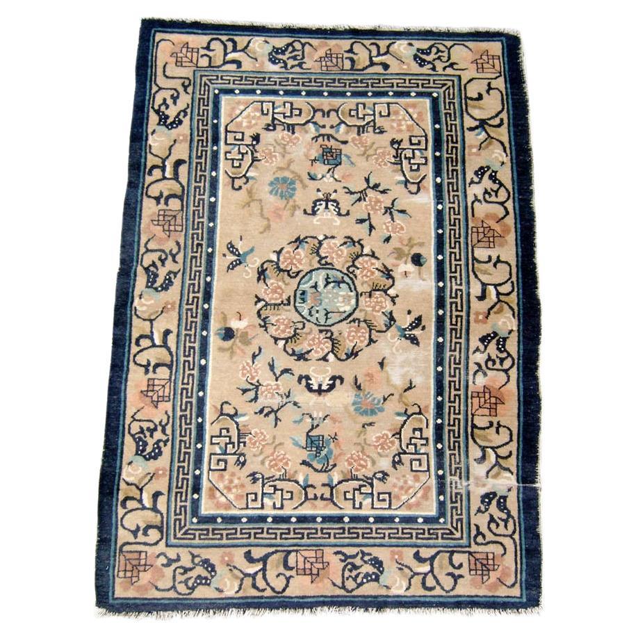 Tapis chinois ancien de Pékin, 19e siècle