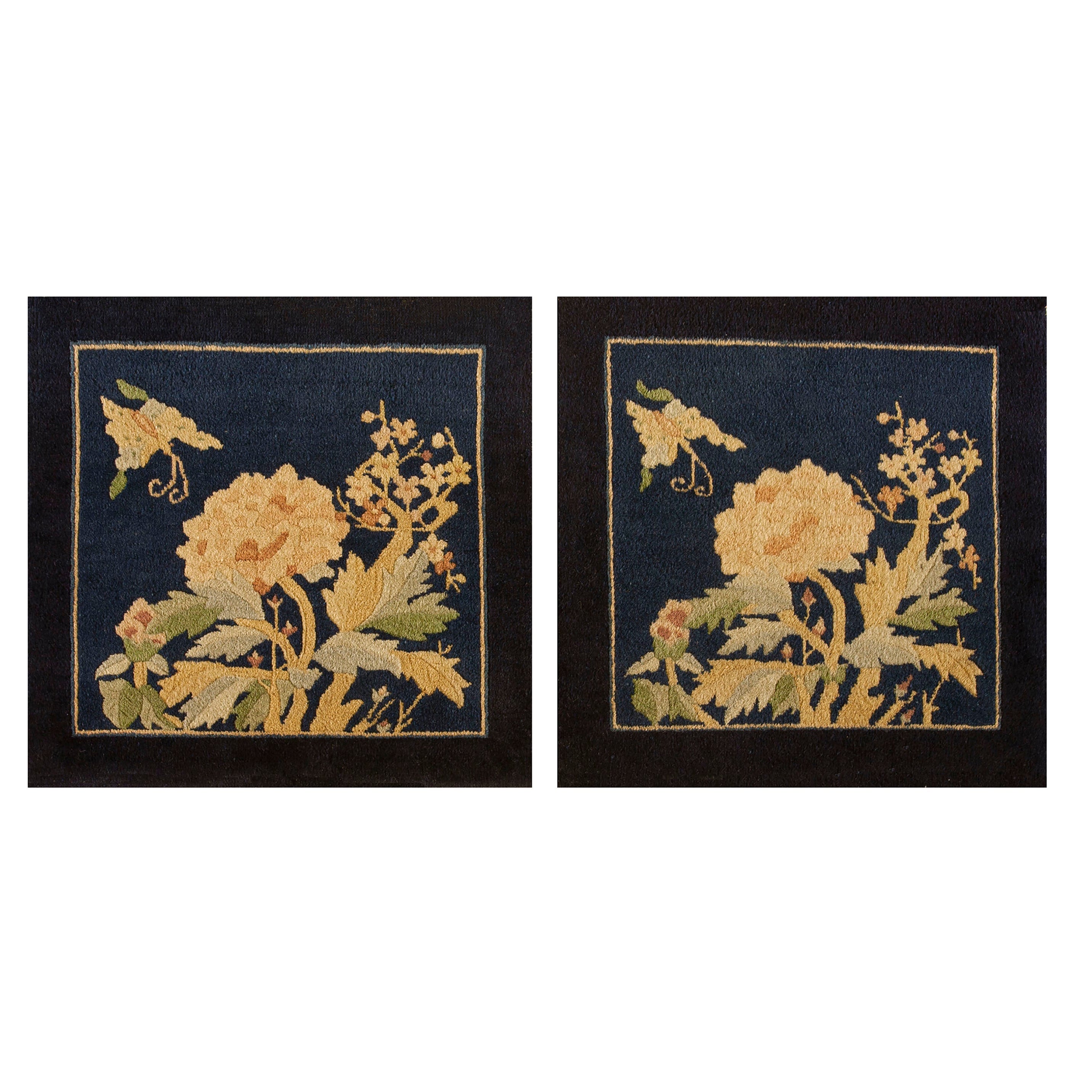 Antique Chinese Peking Rug 2' 0'' x2' 0''