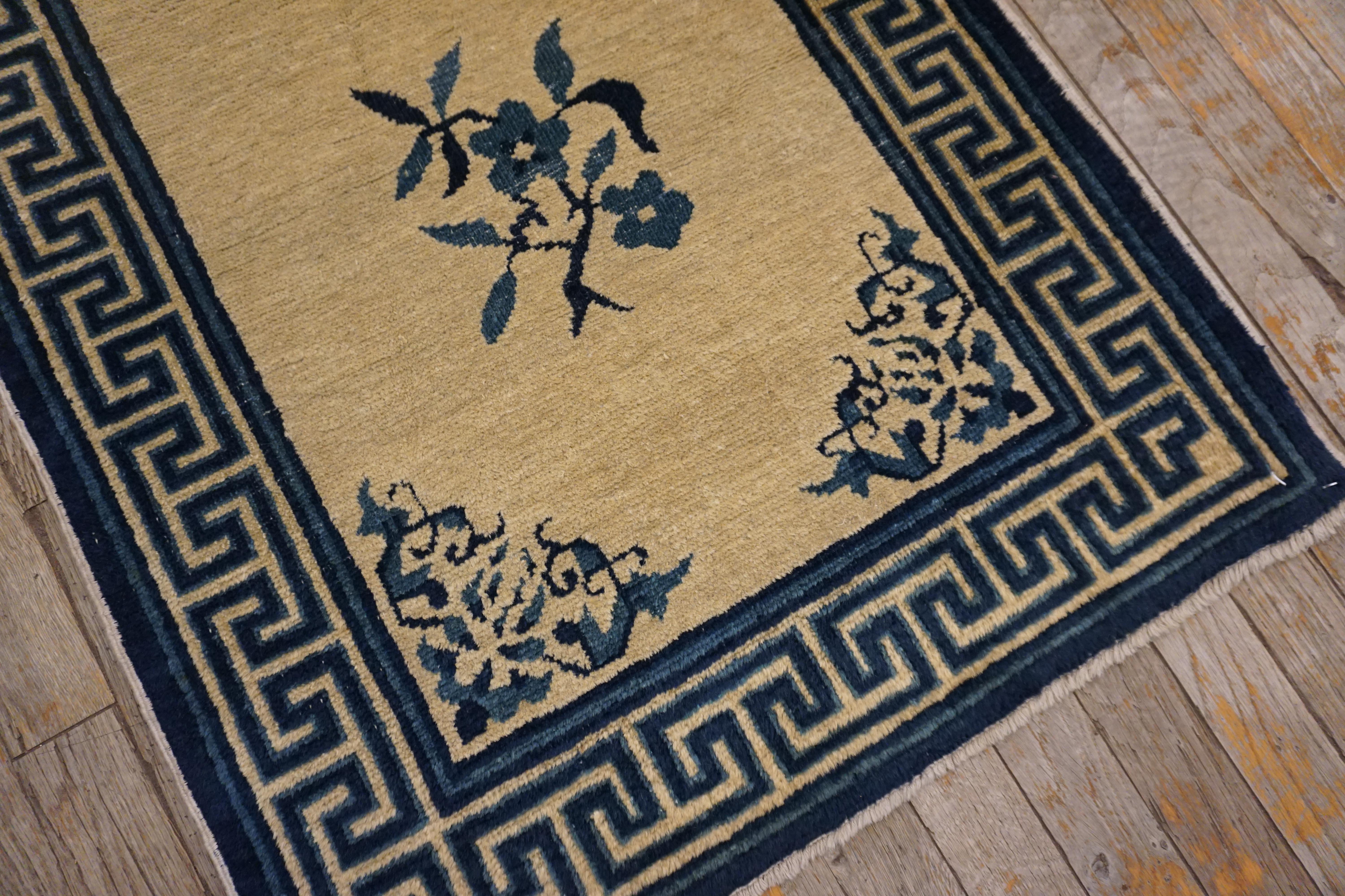 Inizio XX secolo Antico cinese di Pechino  Tappeto 2' 3''x 13' 6'' in vendita