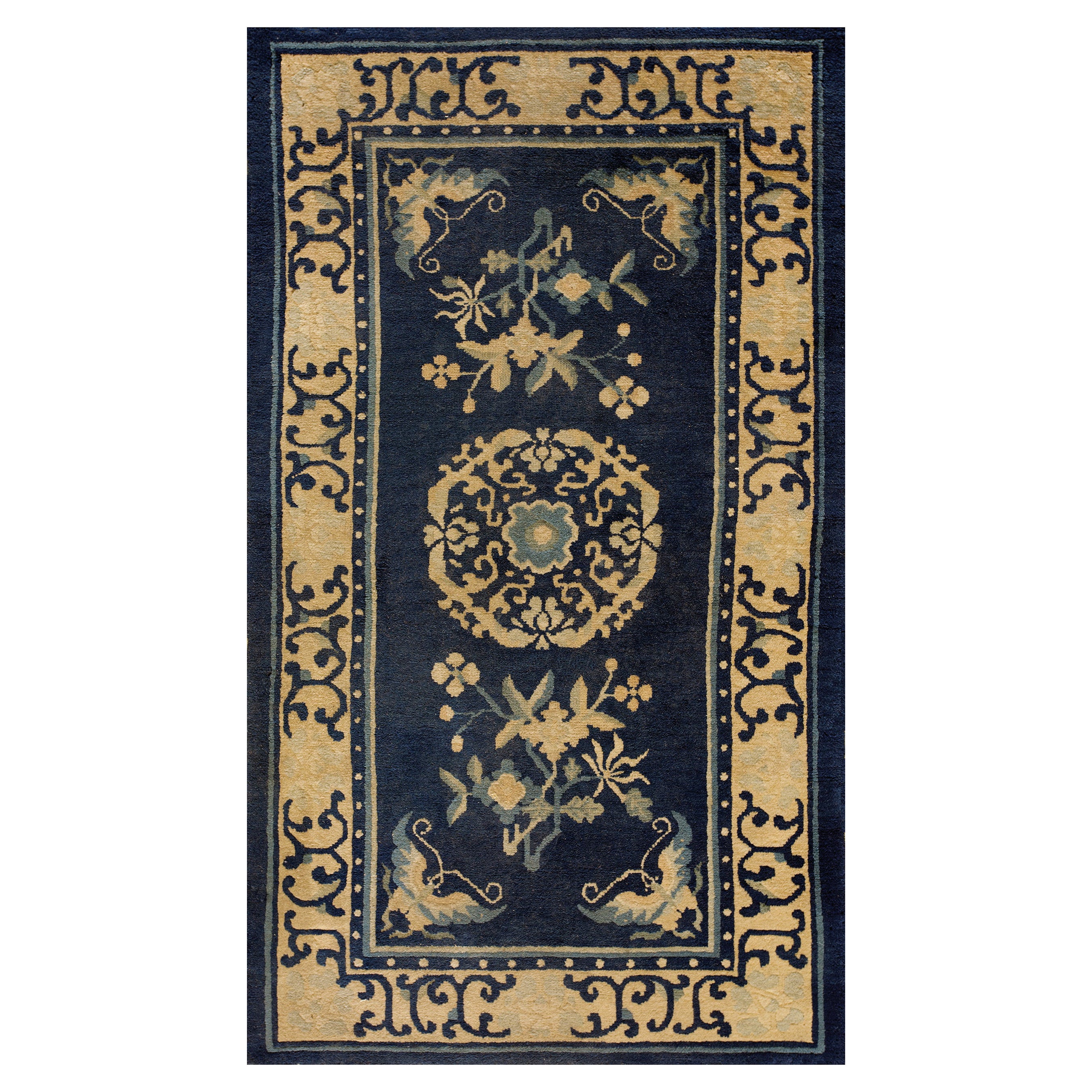 Tapis chinois ancien de Pékin de 2' 6""" x 4' 2""