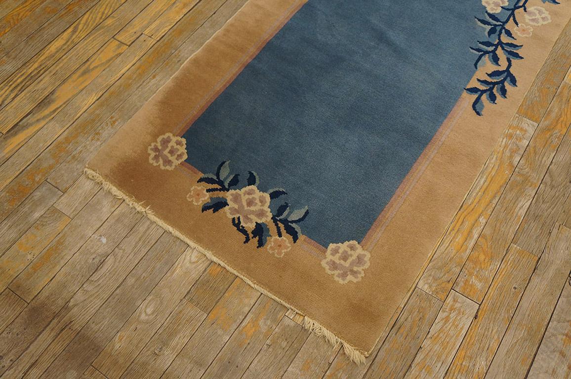 Hand-Knotted 1930s Chinese Peking Carpet ( 2'6