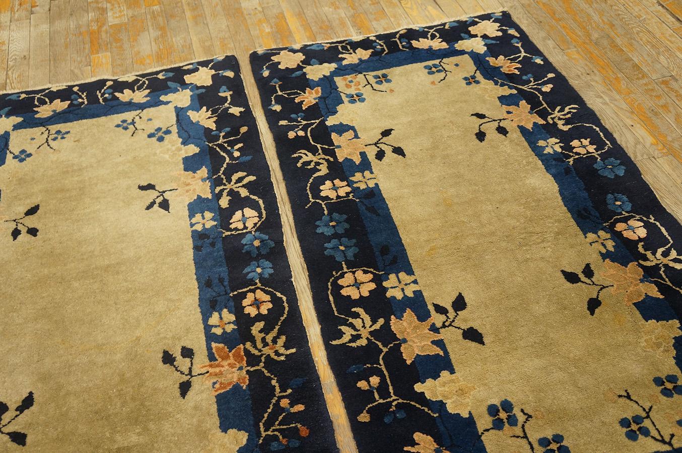 Antique Chinese Peking Rug 2' 6'' x 4' 9''  In Good Condition For Sale In New York, NY
