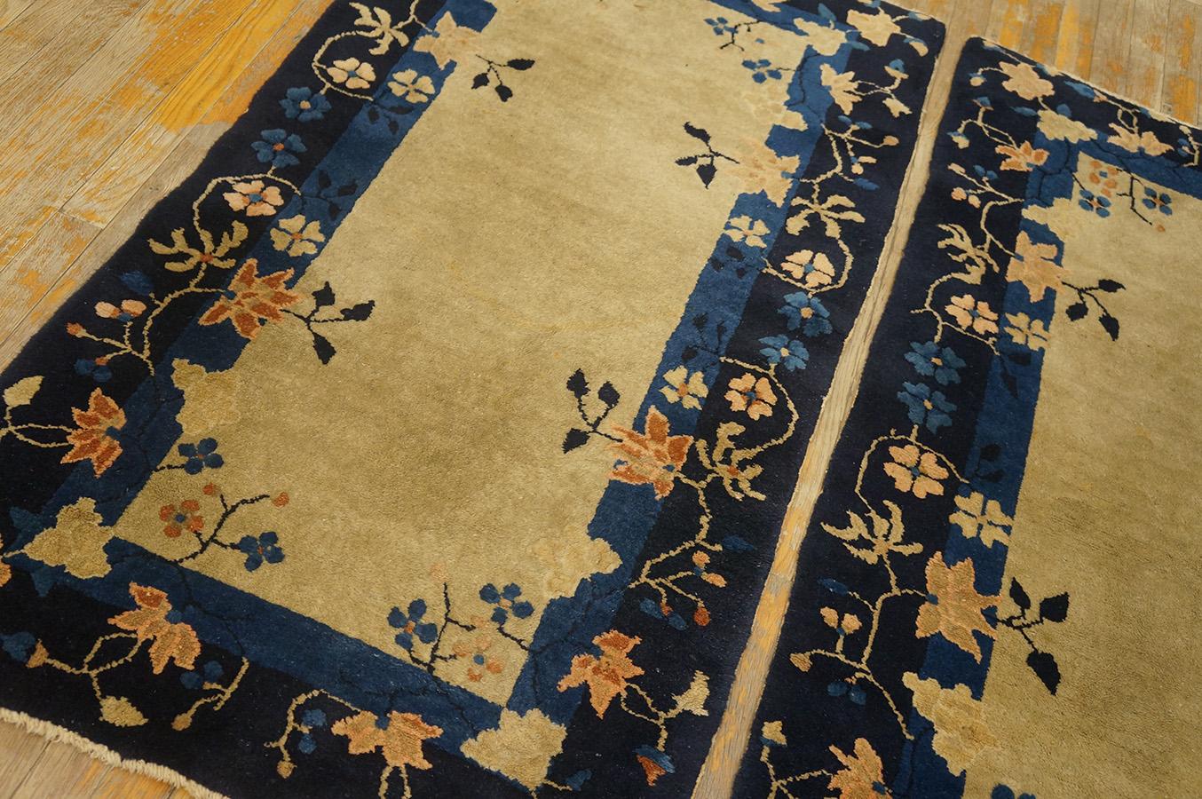 Early 20th Century Antique Chinese Peking Rug 2' 6'' x 4' 9''  For Sale