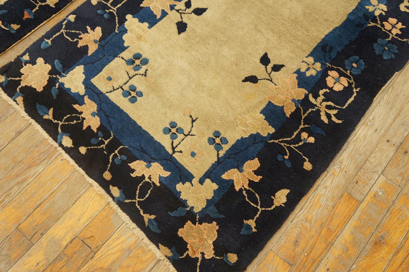 Antique Chinese Peking Rug 2' 6'' x 4' 9''  For Sale 1