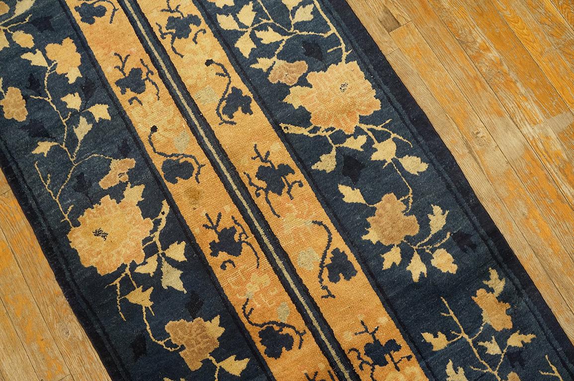 Early 20th Century Chinese Peking Runner Carpet  ( 2'6