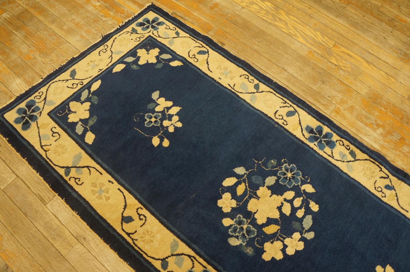 Hand-Knotted Antique Chinese Peking Rug 2' 8'' x 6' 0'' For Sale